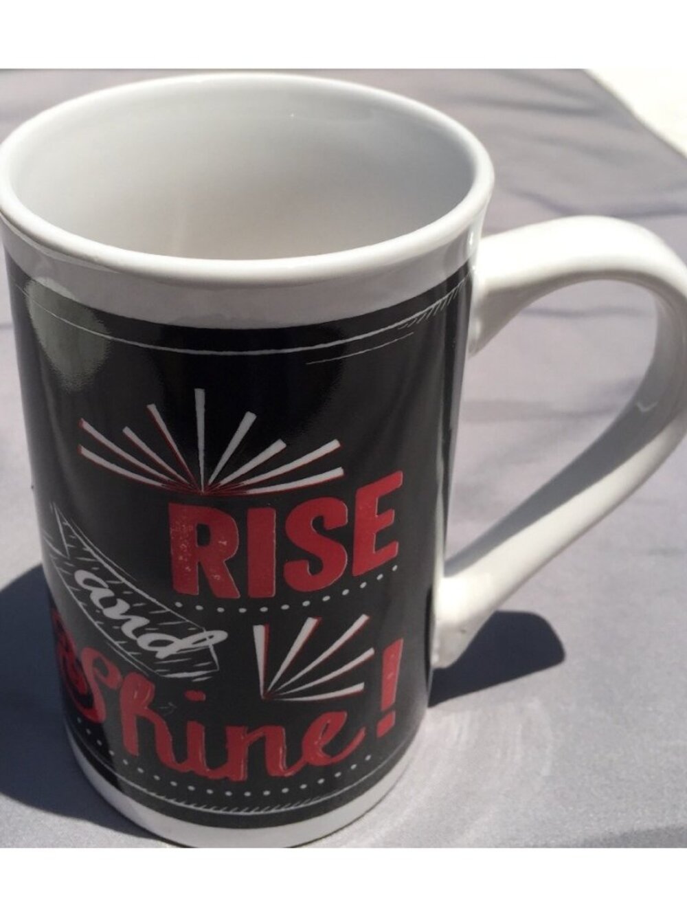M3~ - Coffee Mug 14 oz. RISE and SHINE !